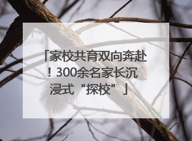 家校共育双向奔赴！300余名家长沉浸式“探校”