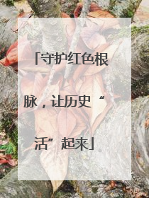 守护红色根脉，让历史“活”起来