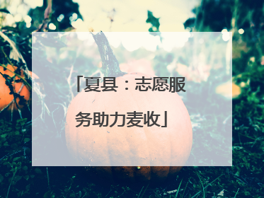 夏县：志愿服务助力麦收
