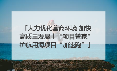 大力优化营商环境 加快高质量发展丨“项目管家”护航用海项目“加速跑”