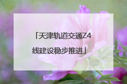 天津轨道交通Z4线建设稳步推进
