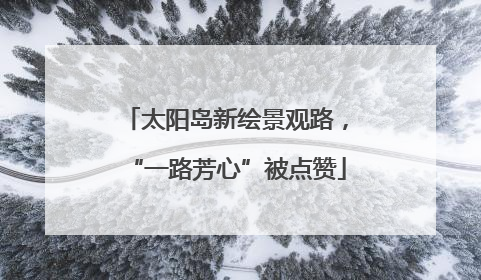 太阳岛新绘景观路，“一路芳心”被点赞