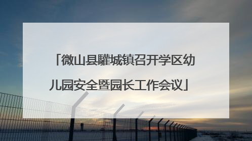 微山县驩城镇召开学区幼儿园安全暨园长工作会议