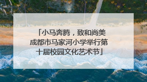 小马奔腾，致和尚美 成都市马家河小学举行第十届校园文化艺术节