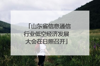 山东省信息通信行业低空经济发展大会在日照召开