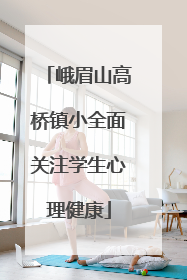 峨眉山高桥镇小全面关注学生心理健康