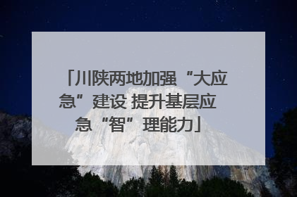 川陕两地加强“大应急”建设 提升基层应急“智”理能力