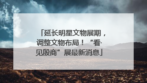 延长明星文物展期，调整文物布局！“看·见殷商”展最新消息