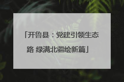 开鲁县：党建引领生态路 绿满北疆绘新篇