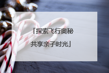 探索飞行奥秘 共享亲子时光