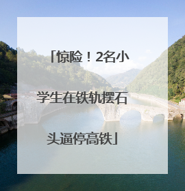 惊险！2名小学生在铁轨摆石头逼停高铁