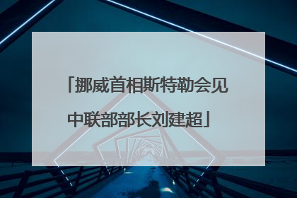 挪威首相斯特勒会见中联部部长刘建超