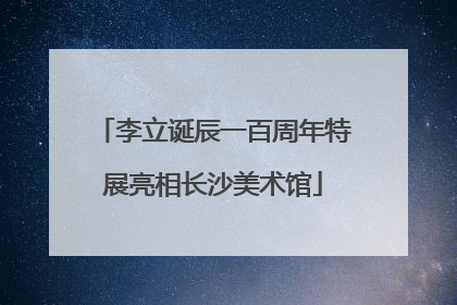 李立诞辰一百周年特展亮相长沙美术馆