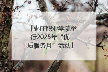 枣庄职业学院举行2025年“优质服务月”活动
