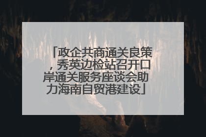 政企共商通关良策，秀英边检站召开口岸通关服务座谈会助力海南自贸港建设