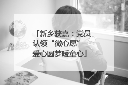 新乡获嘉：党员认领“微心愿” 爱心圆梦暖童心
