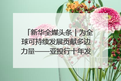 新华全媒头条｜为全球可持续发展贡献多边力量——亚投行十年发展观察（3）