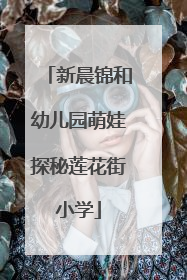 新晨锦和幼儿园萌娃探秘莲花街小学