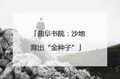 曲阜书院：沙地育出“金种子”