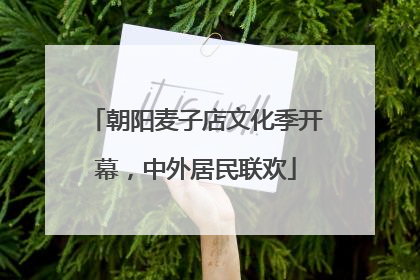 朝阳麦子店文化季开幕，中外居民联欢
