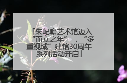 朱屺瞻艺术馆迈入 “而立之年” ，“多重视域”建馆30周年系列活动开启