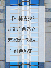 桂林青少年走进广西省立艺术馆“对话”红色历史