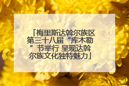 梅里斯达斡尔族区第三十八届“库木勒”节举行 呈现达斡尔族文化独特魅力