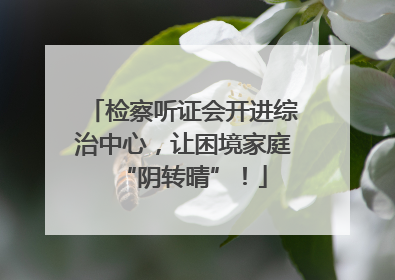 检察听证会开进综治中心，让困境家庭“阴转晴”！