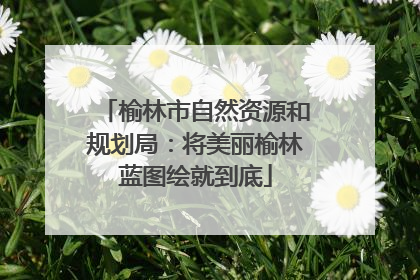 榆林市自然资源和规划局：将美丽榆林蓝图绘就到底