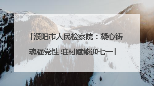 濮阳市人民检察院：凝心铸魂强党性 驻村赋能迎七一