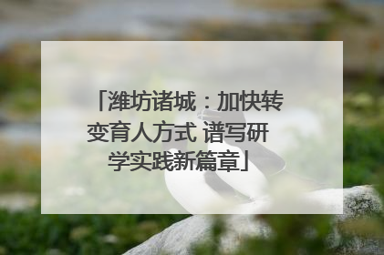 潍坊诸城：加快转变育人方式 谱写研学实践新篇章