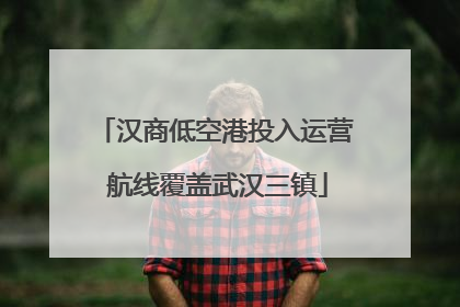 汉商低空港投入运营 航线覆盖武汉三镇