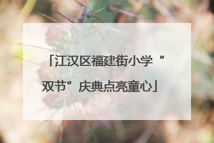 江汉区福建街小学“双节”庆典点亮童心