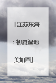 江苏东海：初夏湿地美如画