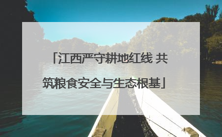 江西严守耕地红线 共筑粮食安全与生态根基