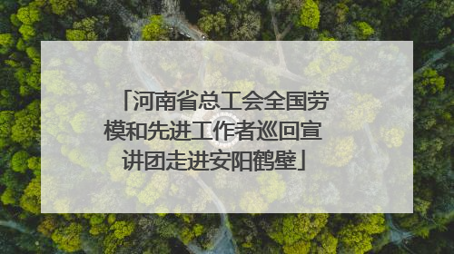 河南省总工会全国劳模和先进工作者巡回宣讲团走进安阳鹤壁
