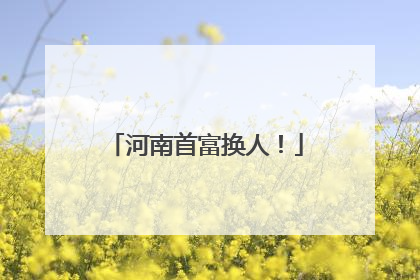 河南首富换人！