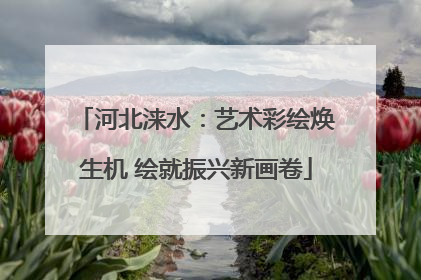 河北涞水：艺术彩绘焕生机 绘就振兴新画卷
