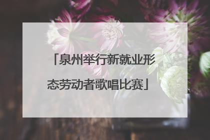 泉州举行新就业形态劳动者歌唱比赛