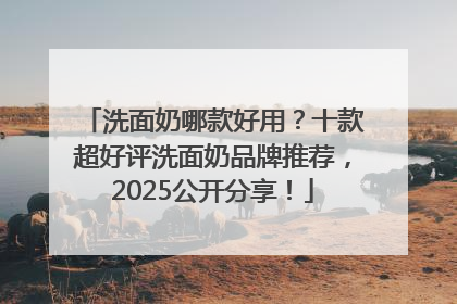 洗面奶哪款好用？十款超好评洗面奶品牌推荐，2025公开分享！