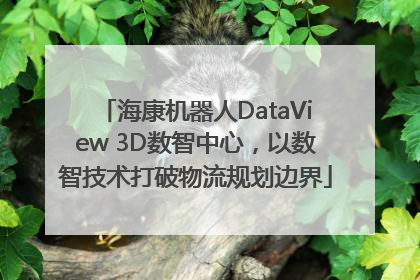海康机器人DataView 3D数智中心，以数智技术打破物流规划边界
