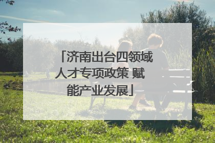 济南出台四领域人才专项政策 赋能产业发展