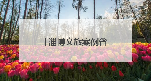 淄博文旅案例省级认证来了！
