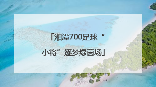 湘潭700足球“小将”逐梦绿茵场