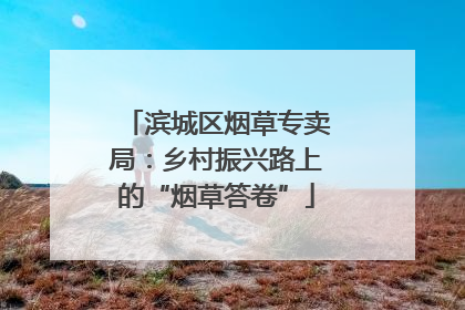 滨城区烟草专卖局：乡村振兴路上的“烟草答卷”