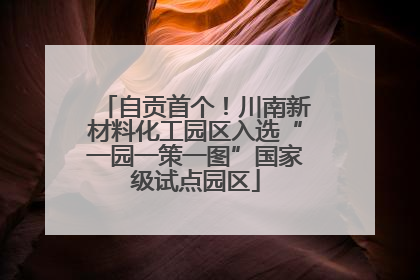 自贡首个！川南新材料化工园区入选“一园一策一图”国家级试点园区