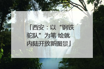 西安：以“钢铁驼队”为笔 绘就内陆开放新图景