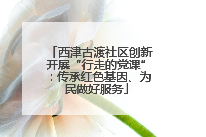 西津古渡社区创新开展“行走的党课”：传承红色基因、为民做好服务