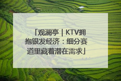 观澜亭｜KTV拥抱银发经济：细分赛道里藏着潜在需求