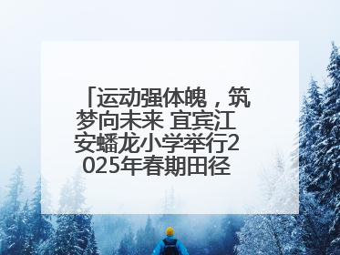 运动强体魄，筑梦向未来 宜宾江安蟠龙小学举行2025年春期田径运动会
